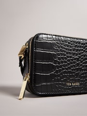 Ted Baker Black Stina Double Zip Mini Camera Bag - Image 2 of 5