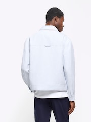 River Island Blue Linen Jacket - Image 2 of 4