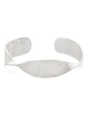 Oliver Bonas Silver Plated Sculptural Twist Cuff Bangle - Image 1 of 5