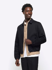 River Island Black 100% Cotton Smart Jacket - Image 3 of 5