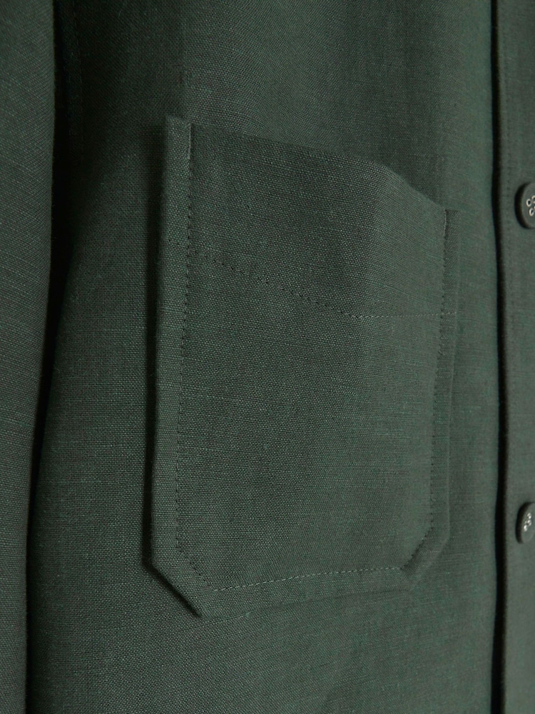 River Island Green Linen Jacket - Image 6 of 6