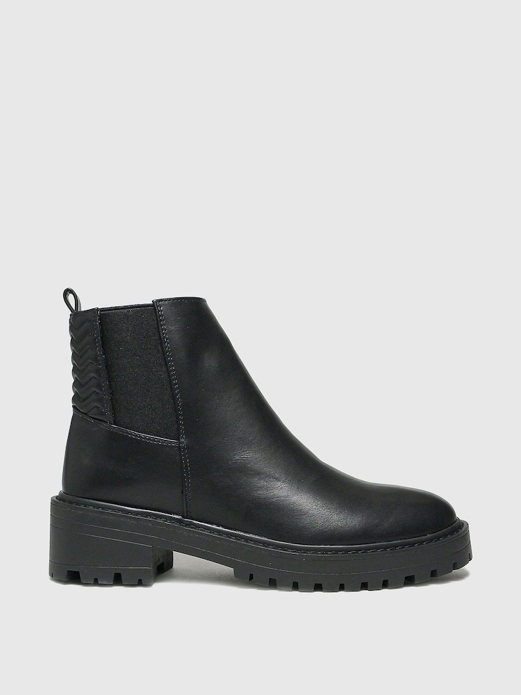 Schuh Adeline Quilt Detail Chelsea Boots - Image 1 of 4