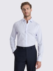 Аспан көк - MOSS Tailored Fit Stripe Non-Iron Shirt - 2суретінің 1 суреті