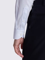 Аспан көк - MOSS Tailored Fit Stripe Non-Iron Shirt - 2суретінің 2 суреті