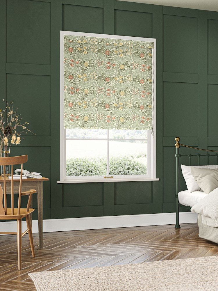 William Morris At Home Green Larkspur Made to Measure Roller Blind - Image 2 of 6