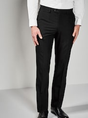 Noir - Ajustement régulier - Pantalon de costume - Image 1 of 3
