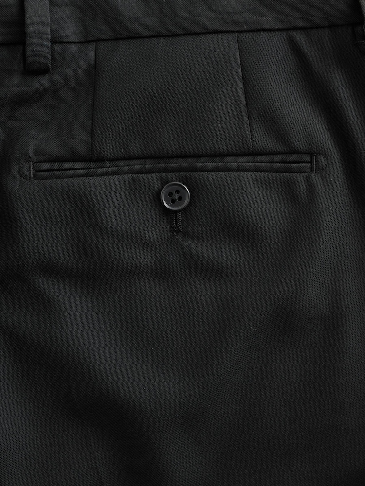 Black Regular Fit Suit Trousers - Image 11 of 11