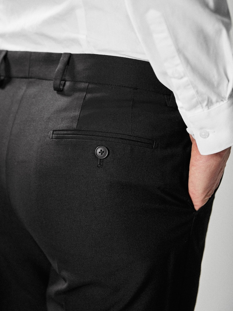 Noir - Ajustement régulier - Pantalon de costume - Image 3 of 3