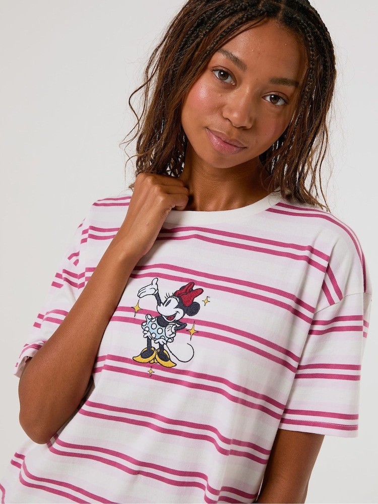 Skinnydip Disney Minnie Stripe T-Shirt - Bild 2 av 4