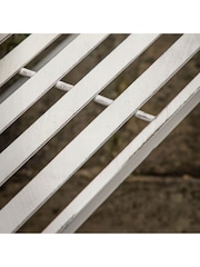 Gallery Home White Rhode Outdoor Bench - Image 3 of 6
