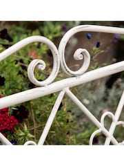 Gallery Home White Rhode Outdoor Bench - Image 5 of 6