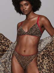 Lemonade Dolls Brown Leopard Lace High Waist Briefs - Image 2 of 3