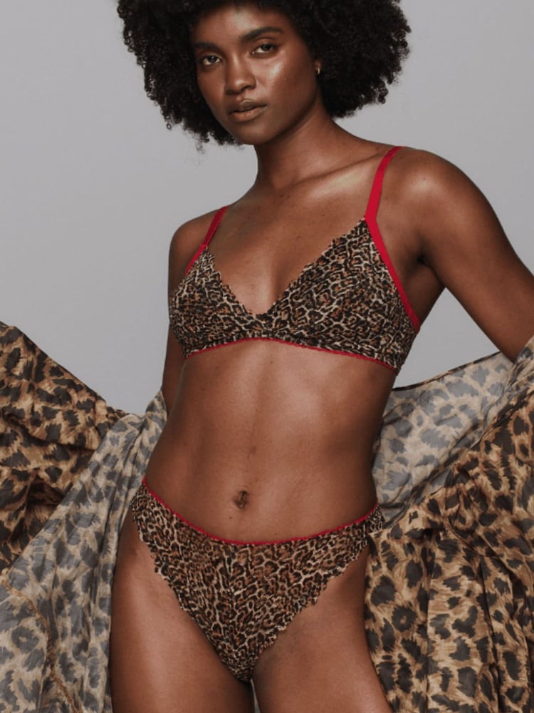 Lemonade Dolls Brown Leopard Lace High Waist Briefs - Image 2 of 3 Lemonade Dolls Brown Leopard Lace High Waist Briefs - Image 2 of 3