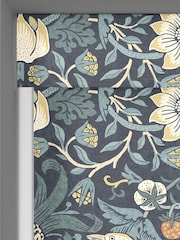 William Morris At Home Indigo Blue Strawberry Thief Made To Measure Roller Blind - Image 3 of 6