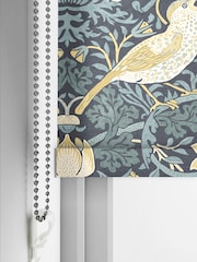 William Morris At Home Indigo Blue Strawberry Thief Made To Measure Roller Blind - Image 5 of 6