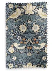 William Morris At Home Indigo Blue Strawberry Thief Made To Measure Roller Blind - Image 6 of 6