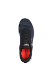 Skechers Black/Navy Go Walk 7 Avalo Trainers - Image 4 of 4