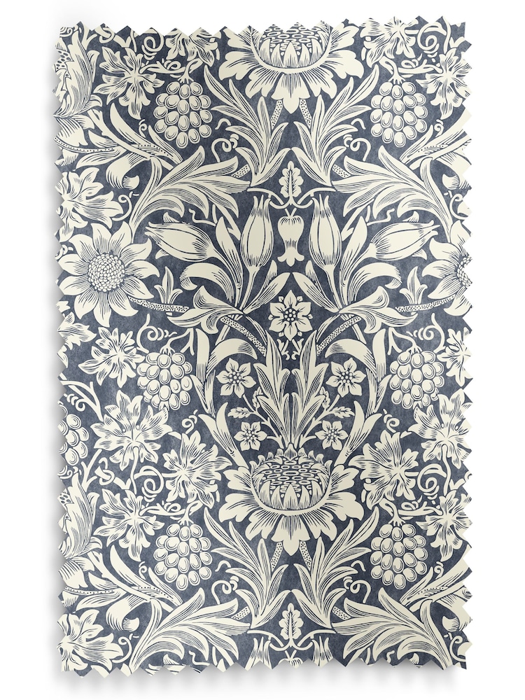 William Morris At Home Indigo Blue Sunflower Made To Measure Roller Blind - Image 6 of 6