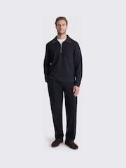 Negru - MOSS Quarter Zip Sweatshirt - Imaginea 2 din 3