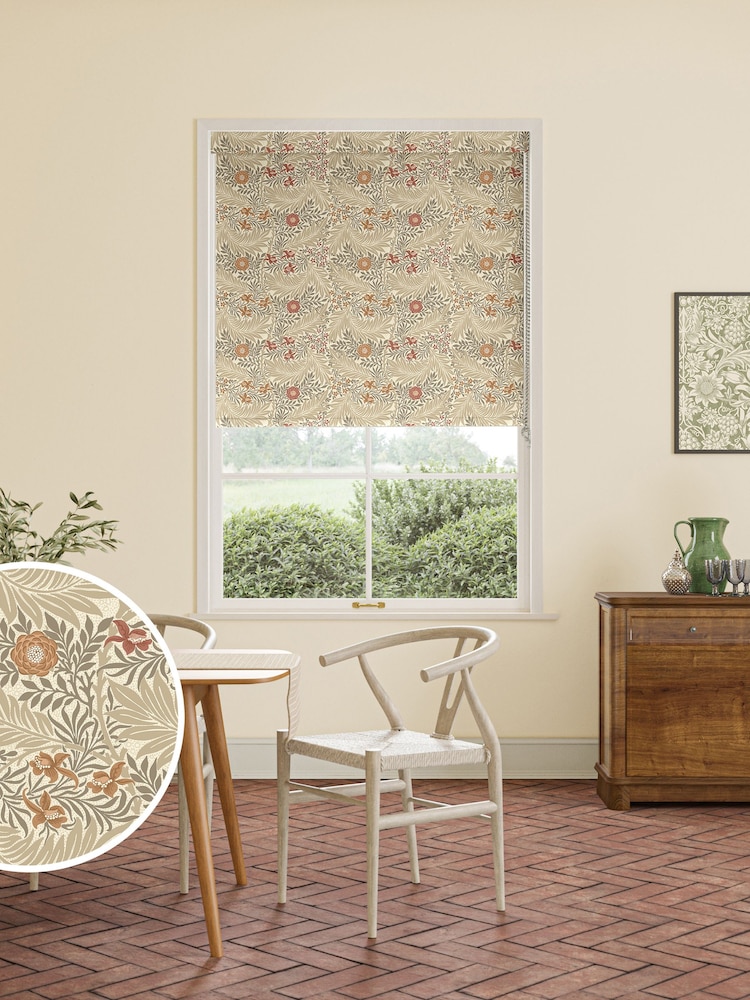 William Morris At Home Natural Larkspur Made To Measure Roller Blind - Image 1 of 6