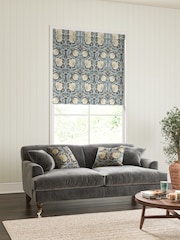 William Morris At Home Indigo Blue Pimpernel Made To Measure Roller Blind - Image 2 of 6