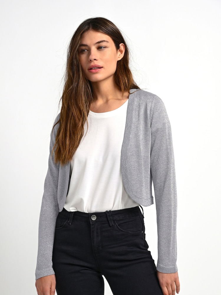 Kaffe Ankra Slim Fit Long Sleeve Bolero Cardigan - Image 1 of 5