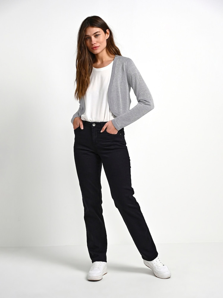 Kaffe Ankra Slim Fit Long Sleeve Bolero Cardigan - Image 2 of 5