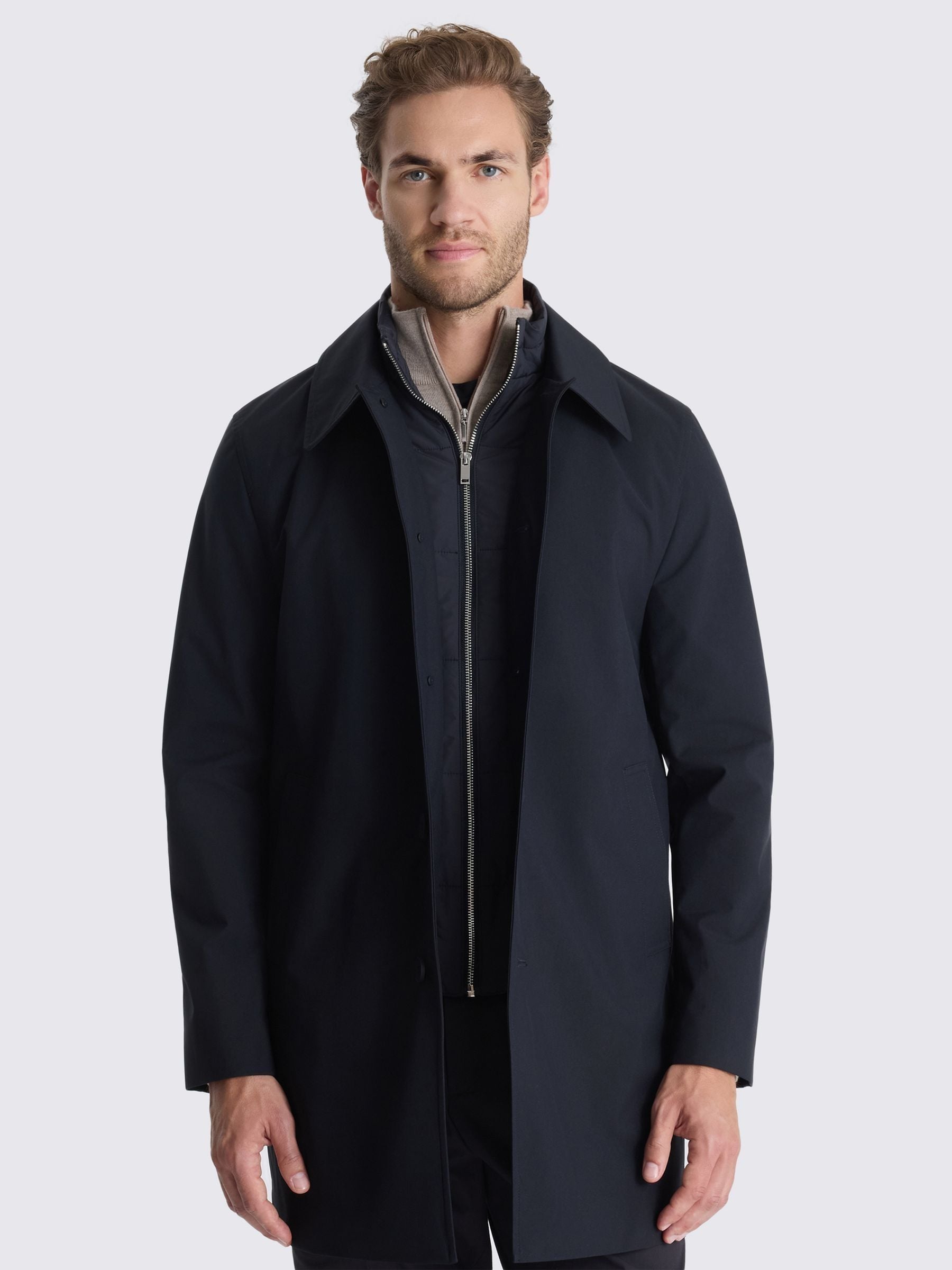 Buy MOSS Blue Raincoat With Insert from Next USA