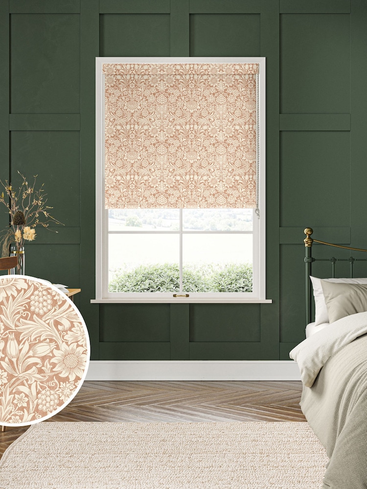 William Morris At Home Orange Sunflower Made To Measure Roller Blind - Image 1 of 6