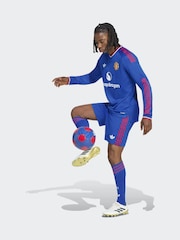 adidas Blue Originals Manchester United 26/27 Away Authentic Jersey Longsleeve - Image 3 of 7
