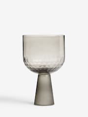 Lipsy 2 Pack Smoke Grey Honeycomb Wine Glasses - Image 4 of 4