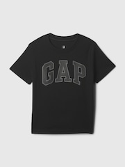Gap Black Cotton Logo Short Sleeve Crew Neck Baby T-Shirt - Image 1 of 1