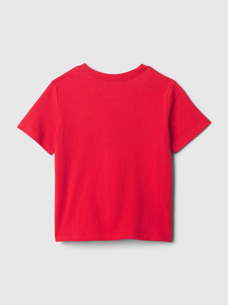 Gap Red Logo Short Sleeve Crew Neck T-Shirt (Newborn-5yrs) - Image 2 of 3