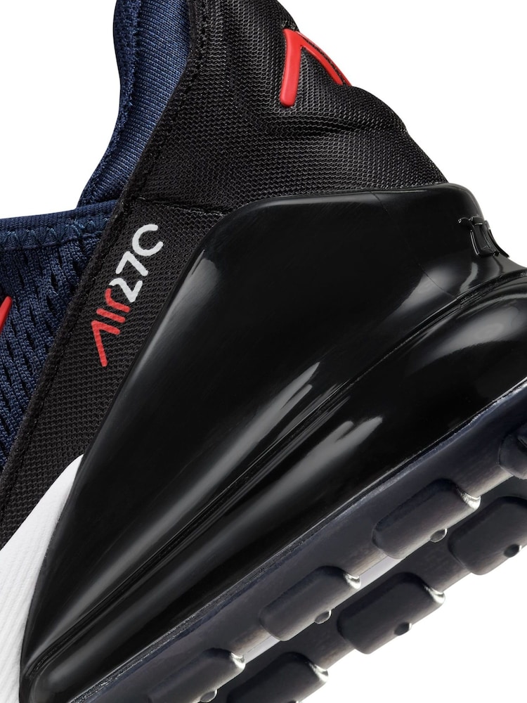 Nike Navy/Red Youth Air Max 270 Trainers - Image 10 of 11