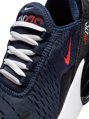 Nike Navy/Red Youth Air Max 270 Trainers - Image 11 of 11
