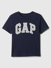 Gap Blue Logo Short Sleeve Crew Neck T-Shirt (Newborn-5yrs) - Image 1 of 3