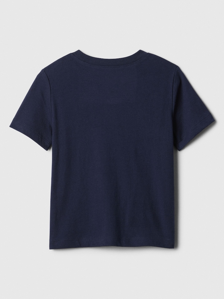 Gap Blue Logo Short Sleeve Crew Neck T-Shirt (Newborn-5yrs) - Image 2 of 3
