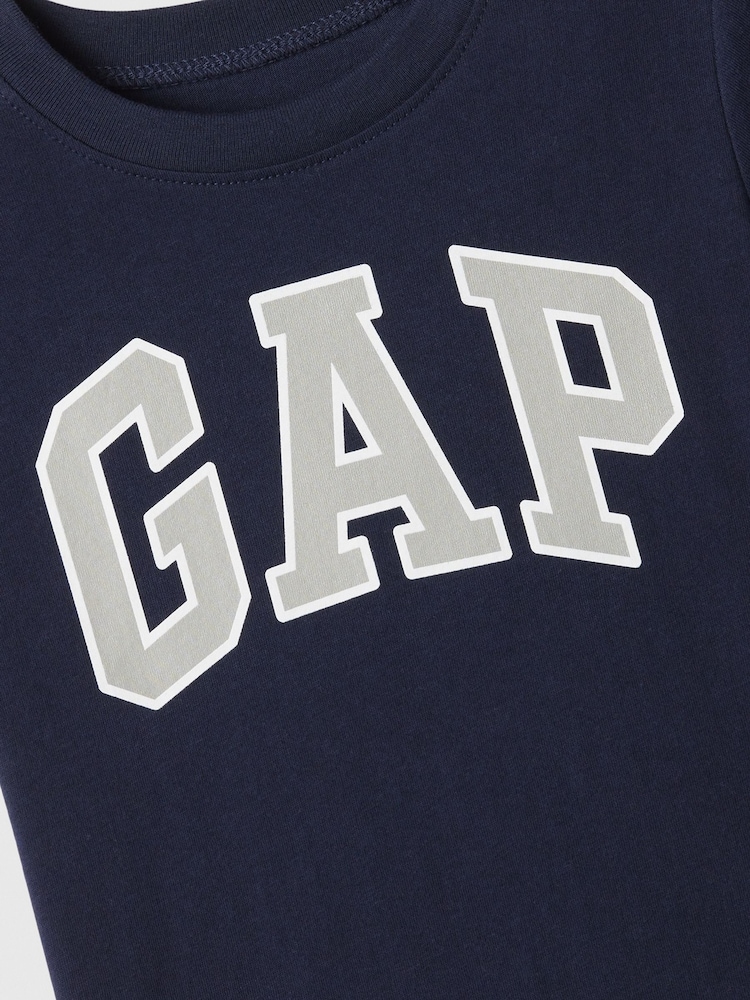 Gap Blue Logo Short Sleeve Crew Neck T-Shirt (Newborn-5yrs) - Image 3 of 3