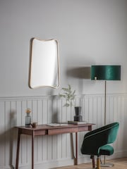 Gallery Home Walnut Madrid 1 Drawer Desk - Image 1 of 3