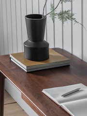 Gallery Home Walnut Madrid 1 Drawer Desk - Image 3 of 3