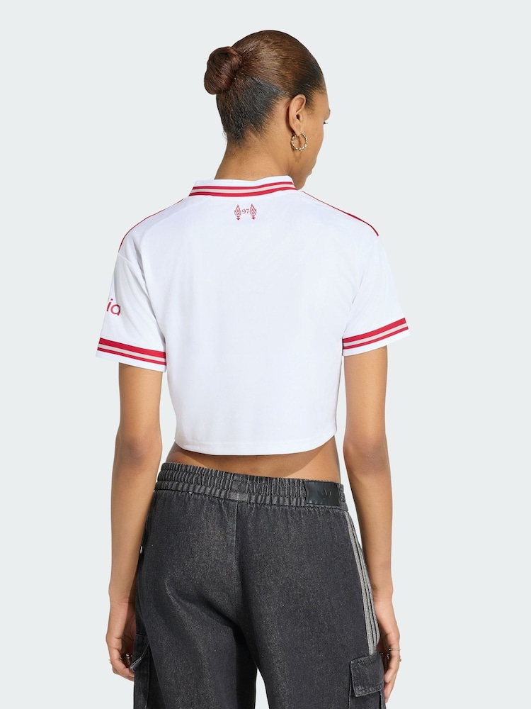 adidas White Liverpool Fc 26/27 Away Crop Jersey - Image 2 of 5