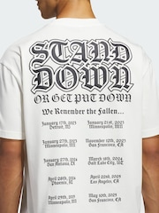 adidas White Anthony Edwards Stand Down T-Shirt - Image 4 of 5