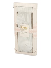 Totes Cream Cashmere Blend Bed Socks - Image 2 of 5