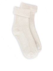 Totes Cream Cashmere Blend Bed Socks - Image 3 of 5