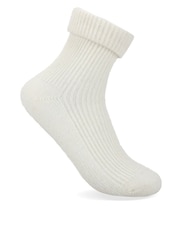 Totes Cream Cashmere Blend Bed Socks - Image 4 of 5