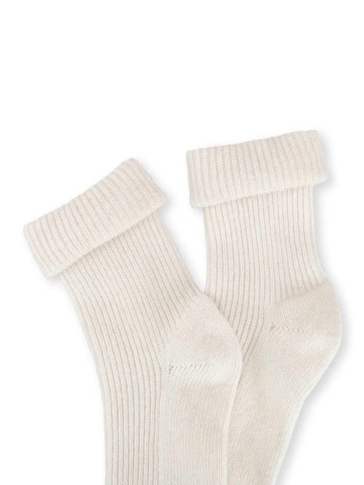 Totes Cream Cashmere Blend Bed Socks - Image 5 of 5