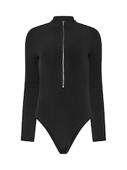 Long Tall Sally Zip Long Sleeve Bodysuit - Bild 5 von 6