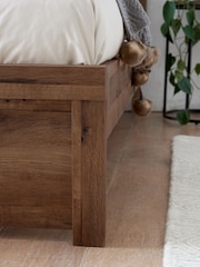 Oak Effect Bronx Wooden Bed Frame - Image 6 of 9