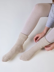 Totes Natural Cashmere Blend Bed Socks - Image 1 of 3