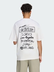 adidas Originals White Powder Tongue T-Shirt - Image 1 of 5